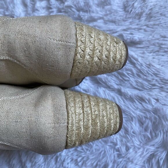 Mad Love Tan Wedge Booties Shoes Size 11 - Picture 7 of 14